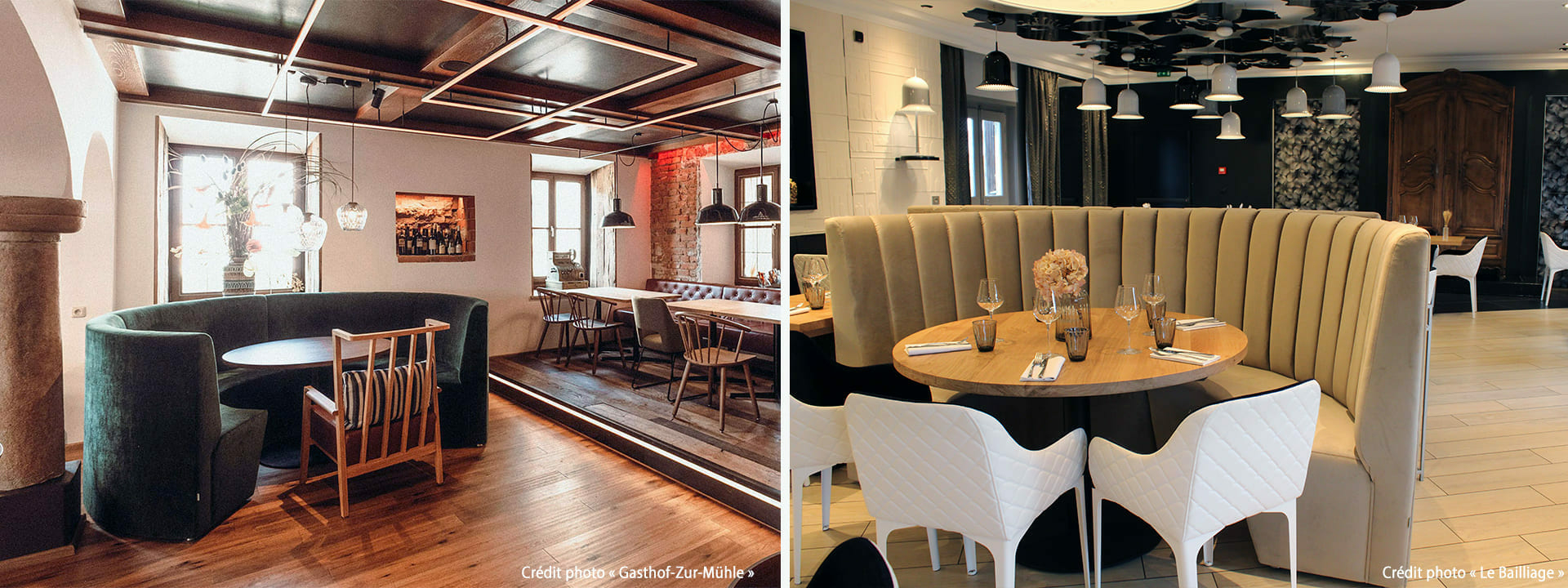 banquette-demi-lune-design- modulable personnalisable restaurant